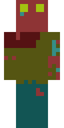 Rotting Swamp Zombie Minecraft skin