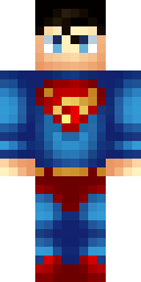 Blue Super Hero Minecraft skin
