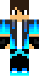 Azure Flame Rebel Minecraft skin