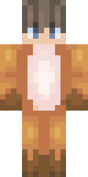 Fuzzy Fox Onesie Minecraft skin