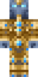Golden Sapphire Knight Minecraft skin