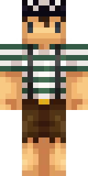 Green Striped Explorer Minecraft skin