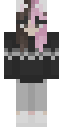 Pastel Goth Girl Minecraft skin