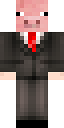 Pig Head Businessman Minecraft skin