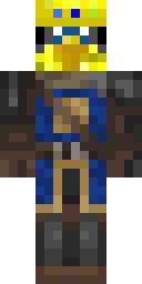 Blue Bomb Soldier Minecraft skin