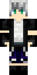 Silver Punk Rocker Minecraft skin