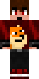 Crimson Flame Rebel Minecraft skin