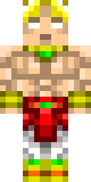 Golden Saiyan Armor Minecraft skin
