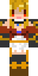 Golden Warrior Maiden Minecraft skin