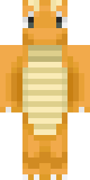 Orange Dragon Onesie Minecraft skin