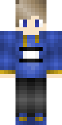 Blue Hoodie Kid Minecraft skin