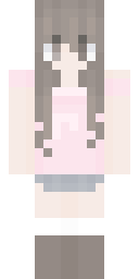 Silver Locks Pastel Minecraft skin