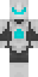 Cyan Core Cyborg Minecraft skin