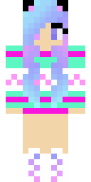 Pastel Hoodie Sweetheart Minecraft skin