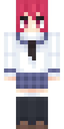 Ruby Ponytail Student Minecraft skin
