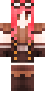 Crimson Bunny Warrior Minecraft skin