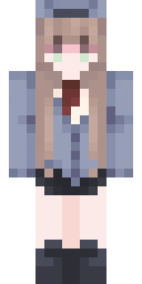 Cozy Brown Schoolgirl Minecraft skin