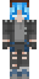 Azure Ripped Jeans Minecraft skin