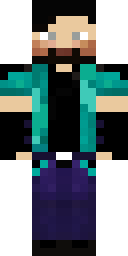 Teal Jacket Slacker Minecraft skin