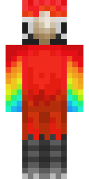 Rainbow Flame Cloak Minecraft skin
