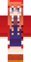 Scarlet Kimono Girl Minecraft skin