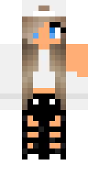 Blonde Beanie Girl Minecraft skin