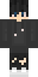 Grey Ninja Hoodie Minecraft skin
