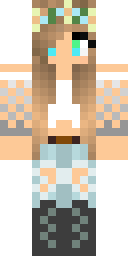 Floral Crown Maiden Minecraft skin