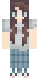 Plaid Skirt Schoolgirl Minecraft skin