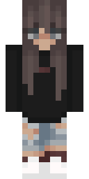 Grunge Shadow Boy Minecraft skin