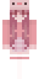 Rosy Cat Girl Minecraft skin