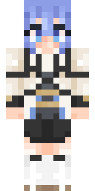 Blue Maid Anime Minecraft skin