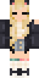 Golden Leather Girl Minecraft skin
