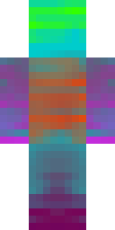 Sunset Glitch Wave Minecraft skin
