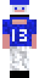 Blue Jersey Blockhead Minecraft skin