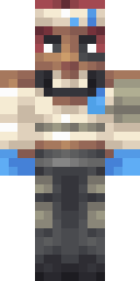 Rugged Blue Scarf Minecraft skin