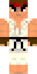 White Shirt Fighter Minecraft skin