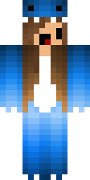 Blue Hoodie Sweetheart Minecraft skin