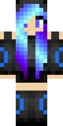 Galaxy Hair Cutie Minecraft skin