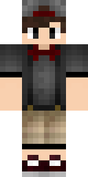 Red Bow Rebel Minecraft skin
