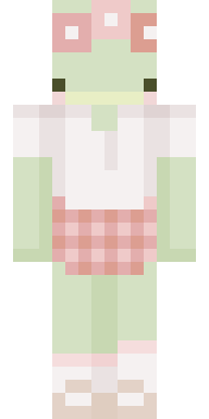 Cozy Frog Girl Minecraft skin