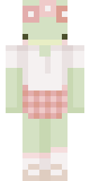 Cozy Frog Girl Minecraft skin