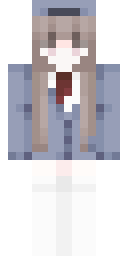 Winter Uniform Schoolgirl Minecraft skin