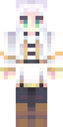Silver Sorceress Robe Minecraft skin