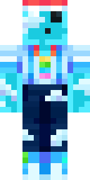 Rainbow Splash Onesie Minecraft skin