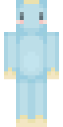 Blue Axolotl Minecraft skin