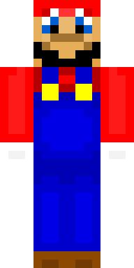 Classic Plumber Mario Minecraft skin
