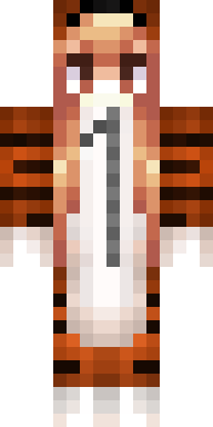 Orange Tiger Onesie Minecraft skin