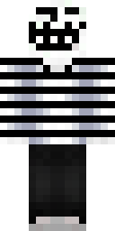 Skull Stripe Bandit Minecraft skin