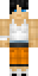 Orange Ninja Girl Minecraft skin